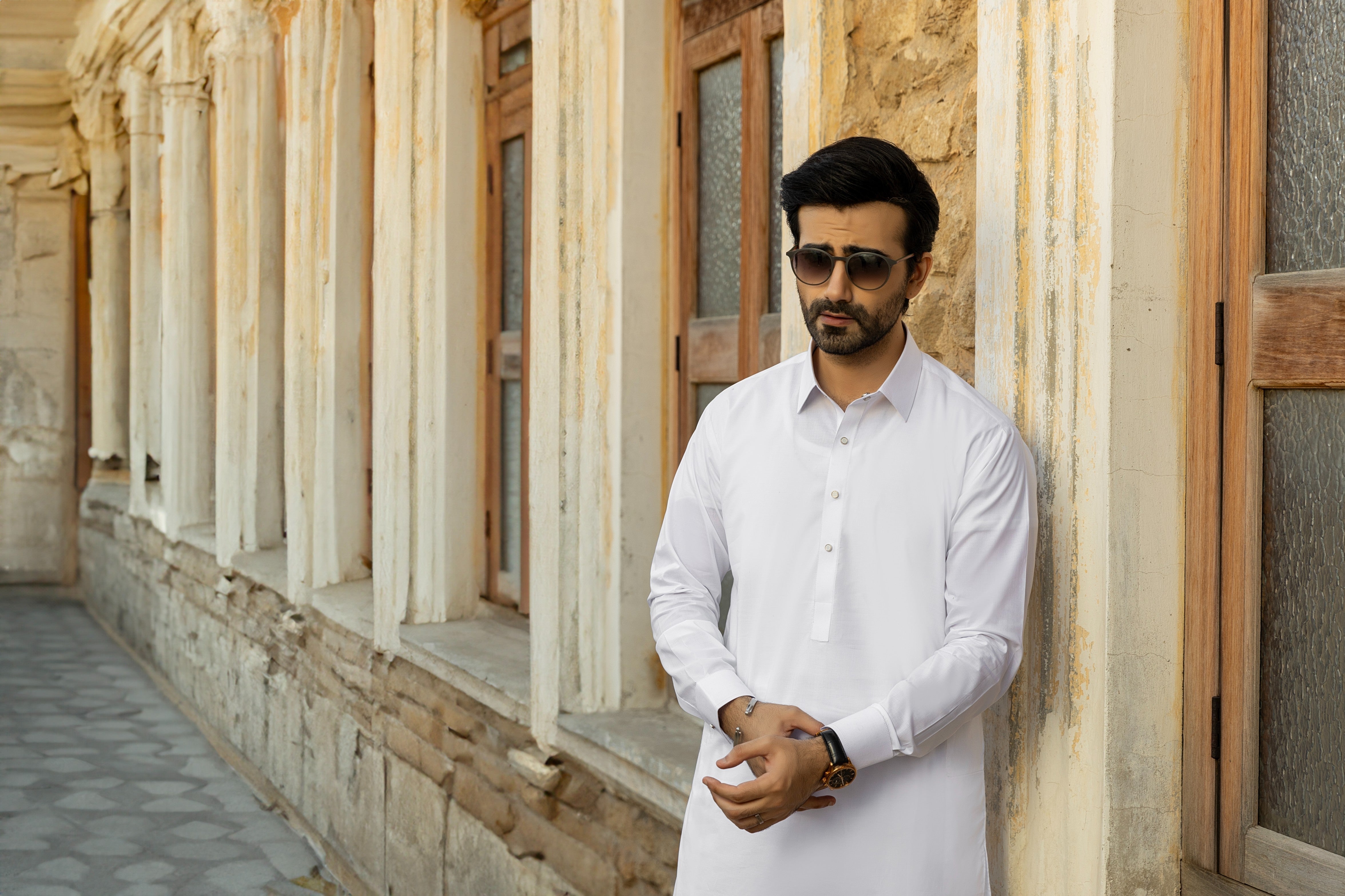 White Shalwar Kameez | Ahmad Fabrics